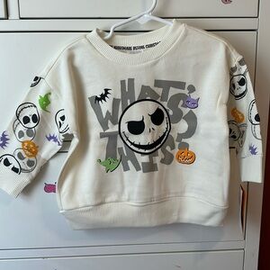 NEW Disney Night Before Christmas Toddler Halloween Sweatshirt, Size 18 months